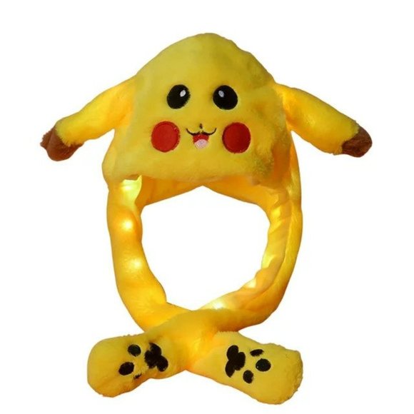 Unbranded Other - 🔥🔥HOST PICK🔥🔥NEW Light Up Pikachu Novelty Hat Moving Ears